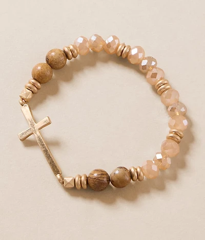 Beaded Cross Bracelet