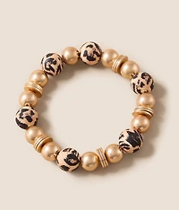 Leopard Beaded Bracelet