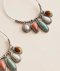 Western Teardrop Statement Earring
