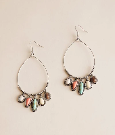 Western Teardrop Statement Earring