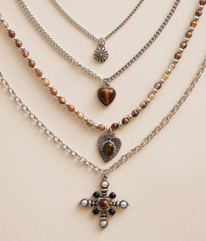 4 Pack Western Necklace Set