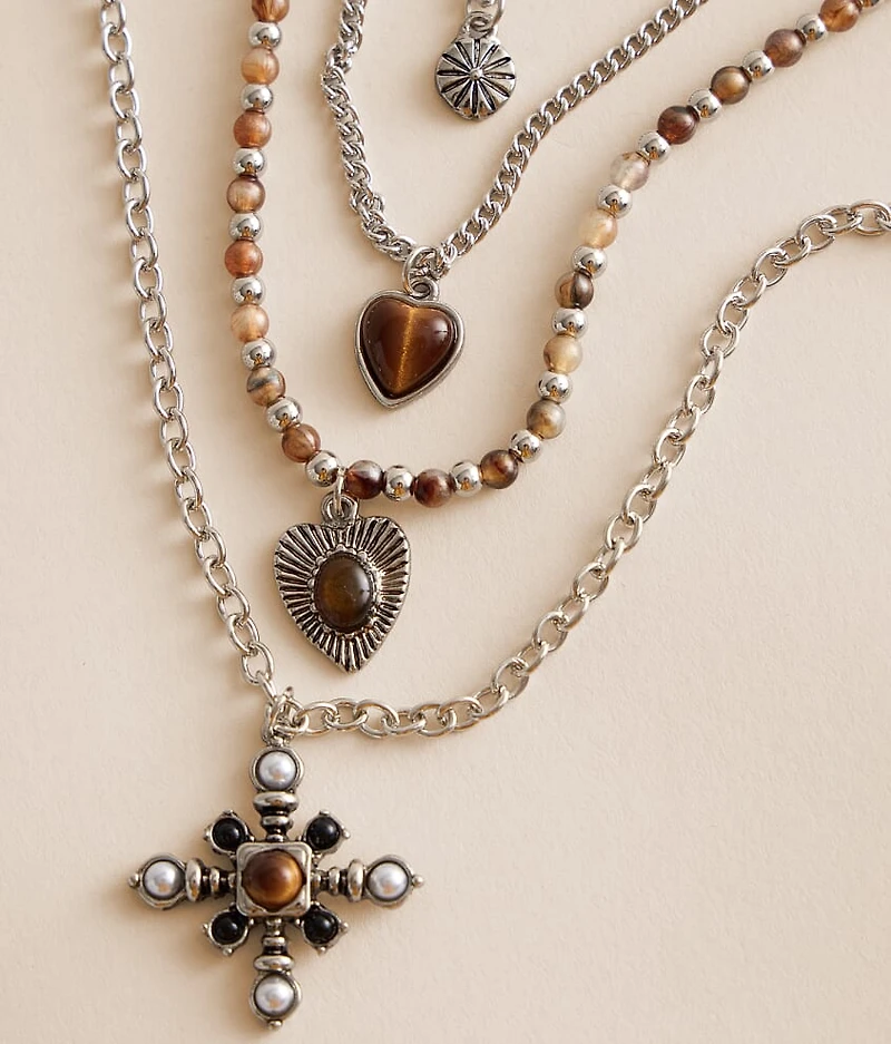 4 Pack Western Necklace Set