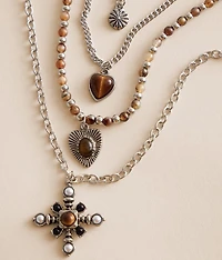 4 Pack Western Necklace Set