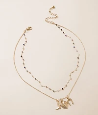 Multi Pendant Tiered Necklace