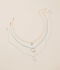 3 Pack Beah Charm Necklace Set