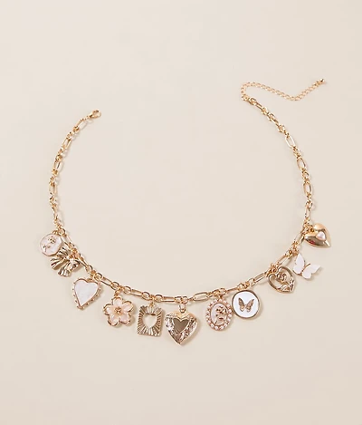 Sweet Statement Charm Necklace
