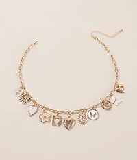 Sweet Statement Charm Necklace