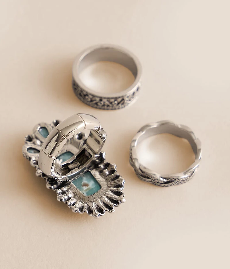 3 Pack Western Ring Set