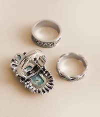 3 Pack Western Ring Set