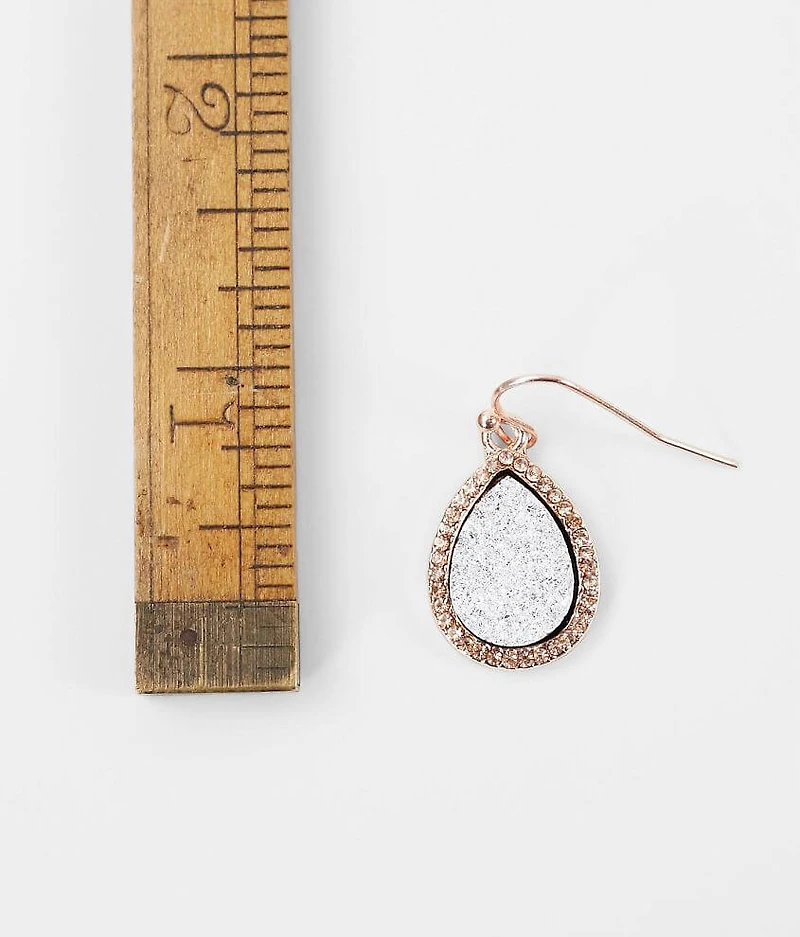 Druzy Drop Earring