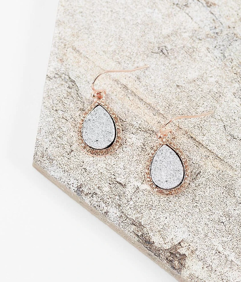 Druzy Drop Earring