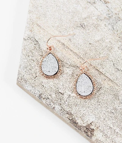 Druzy Drop Earring