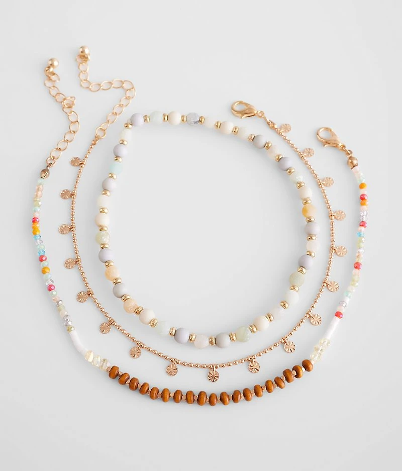 Layered Bead Anklet
