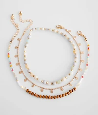 Layered Bead Anklet