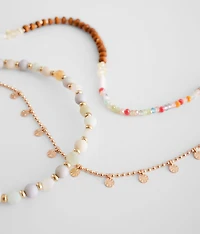 Layered Bead Anklet