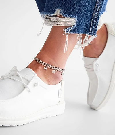 3 Pack Butterfly Ankle Bracelet Set