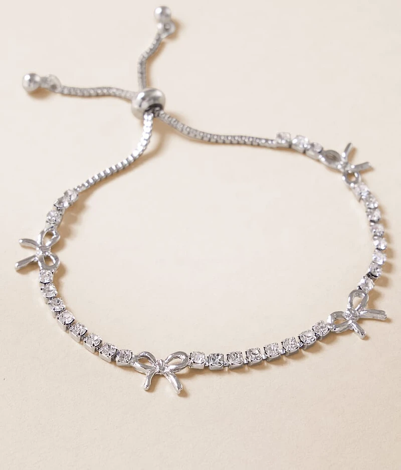 Glitz Bow Slider Bracelet