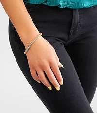 Metal Disc Bead Bracelet