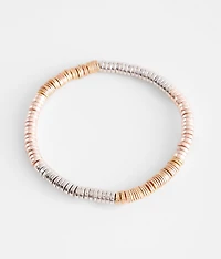 Metal Disc Bead Bracelet
