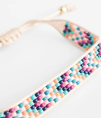 Seed Bead Slider Bracelet