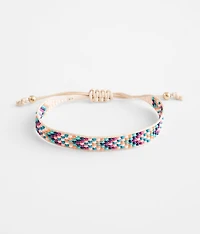 Seed Bead Slider Bracelet