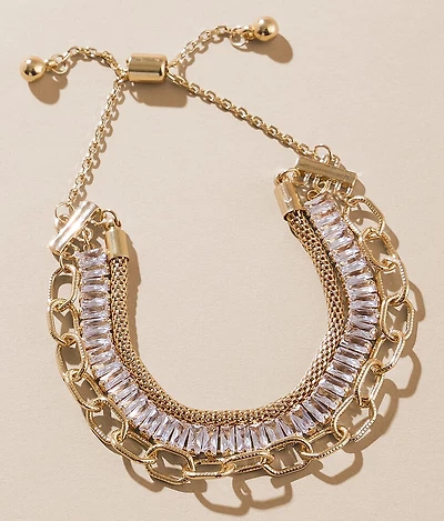 Glitz Multi Strand Bracelet