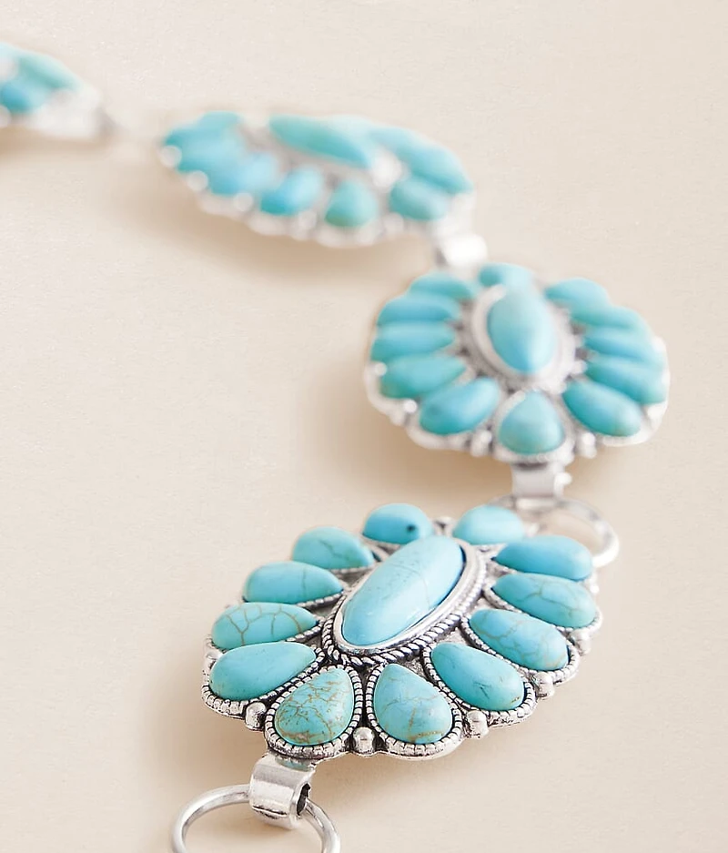 Turquoise Stone Chain Belt