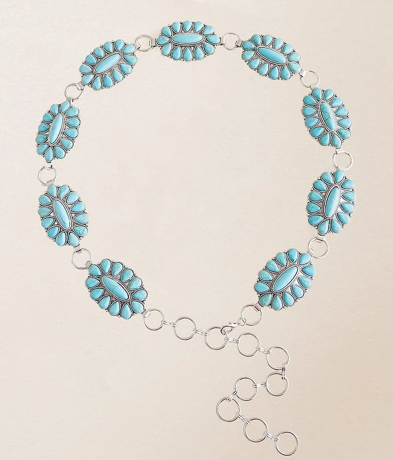 Turquoise Stone Chain Belt