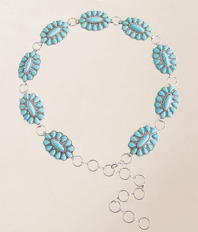 Turquoise Stone Chain Belt