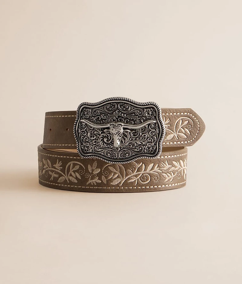 Embroidered Western Belt