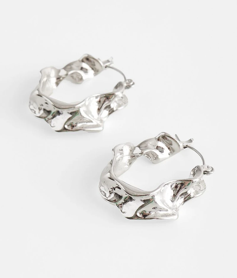Warped Hoop Earring