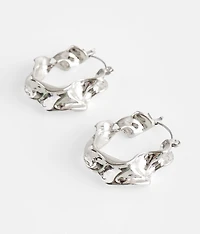 Warped Hoop Earring
