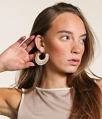 Threaded Hoop Earring