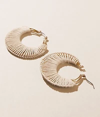 Threaded Hoop Earring