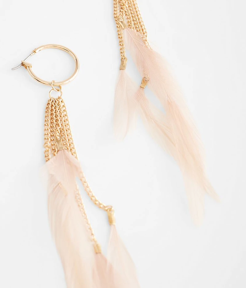 Feather Fringe Earring