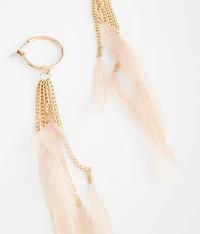 Feather Fringe Earring