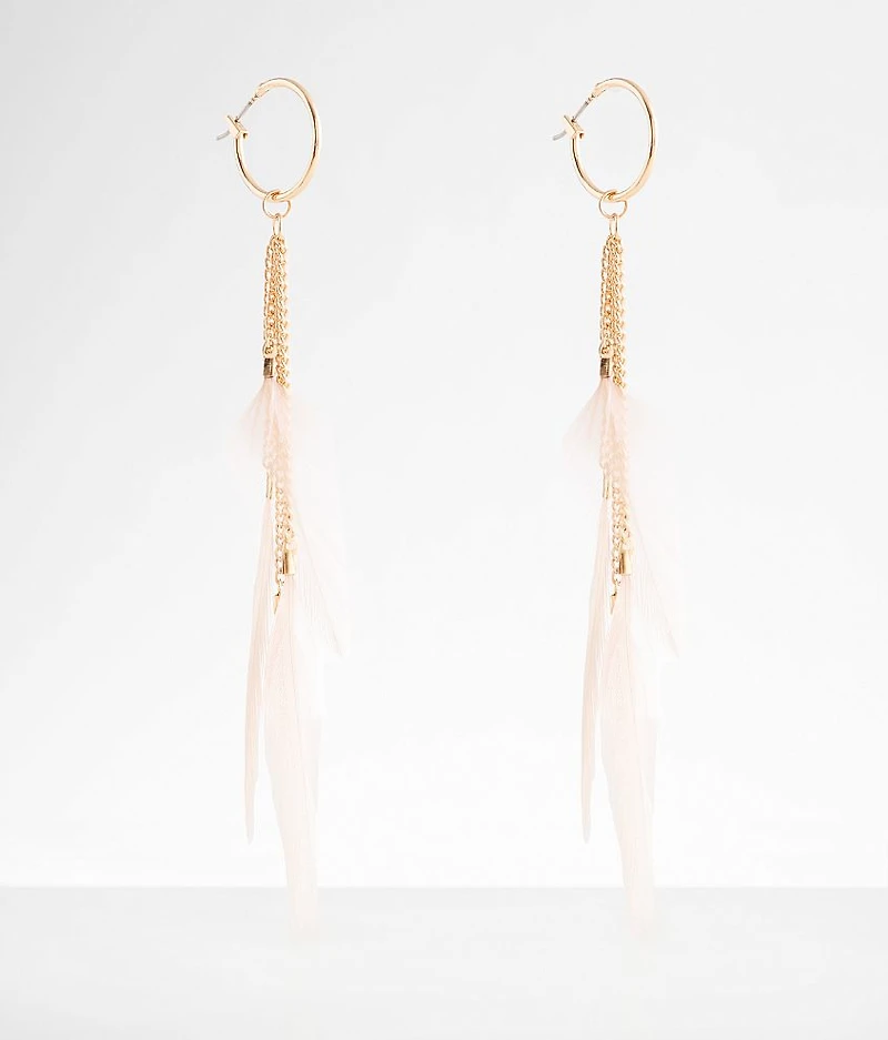 Feather Fringe Earring