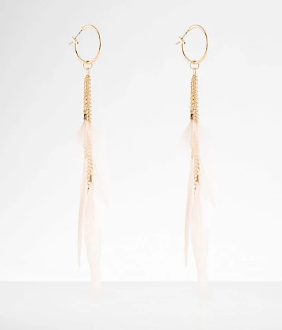Feather Fringe Earring