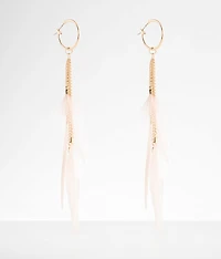 Feather Fringe Earring
