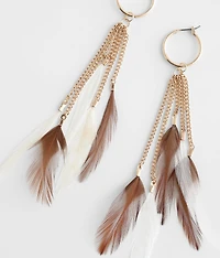 Feather Fringe Earring