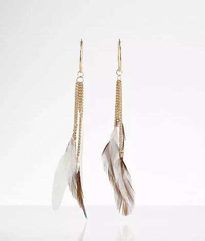 Feather Fringe Earring