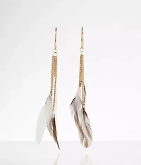 Feather Fringe Earring