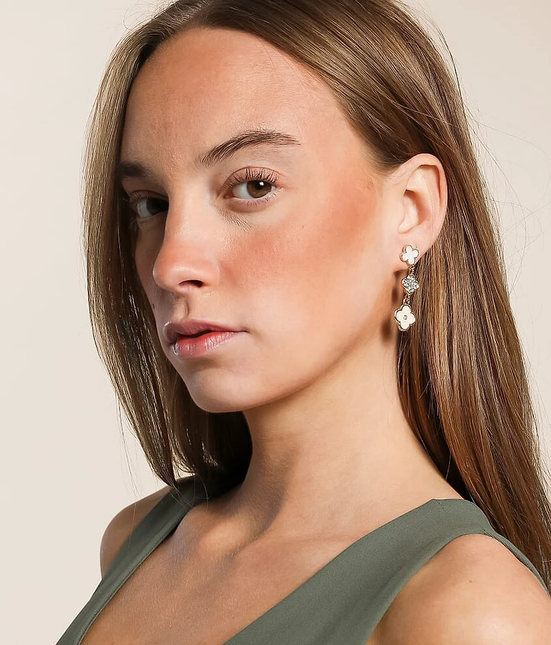 Triple Clover Earring