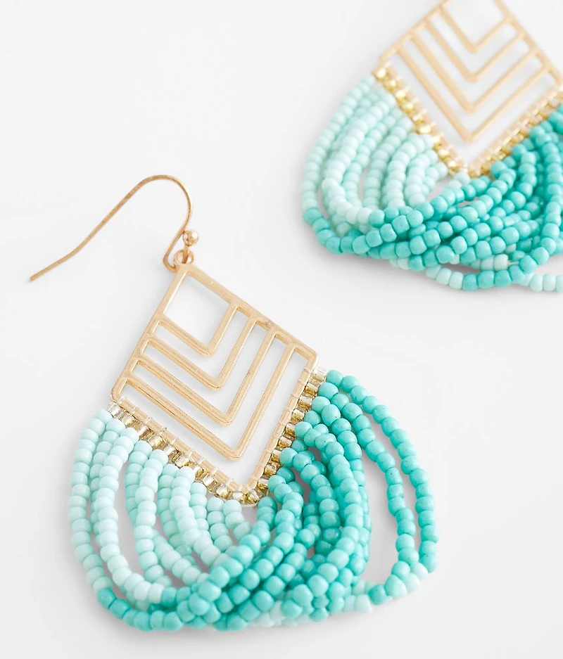 Seed Bead Drop Earring