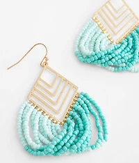 Seed Bead Drop Earring