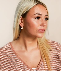 Heart Hoop Earring