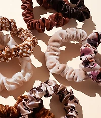 8 Pack Mixed Scrunchie Set