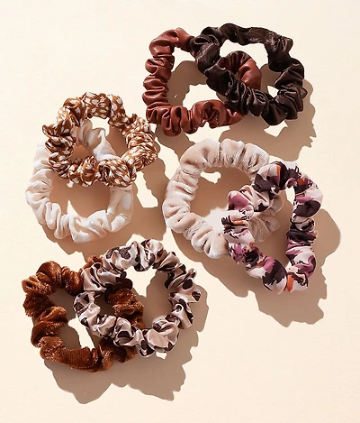 8 Pack Mixed Scrunchie Set
