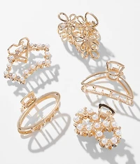 5 Pack Mini Hair Claw Clips