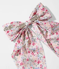 Floral Hair Bow Barrette